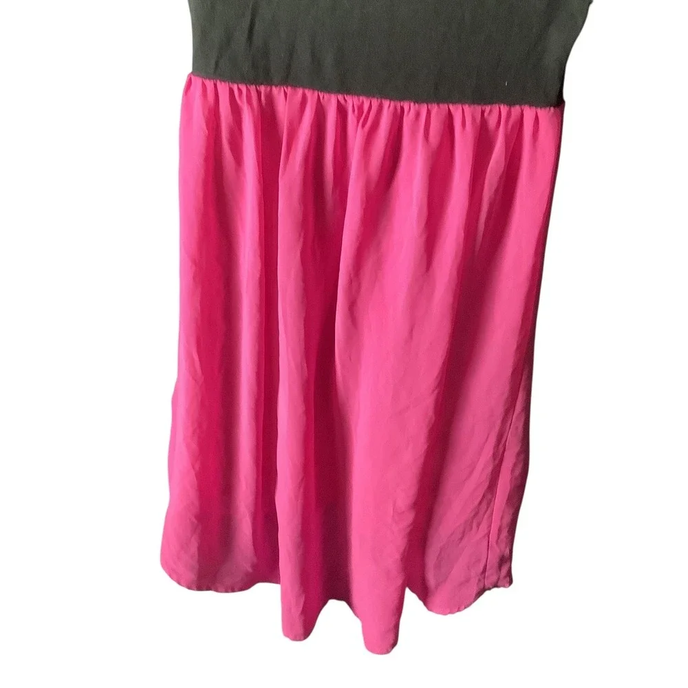 Hello Kitty Girls Dress Black Pink Hi‎ Lo Sparkle Sz L 10 12 Short Sleeve